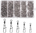 Rolling Barrel Fishing Swivel Snaps 210pcs - Strong Copper & Stainless