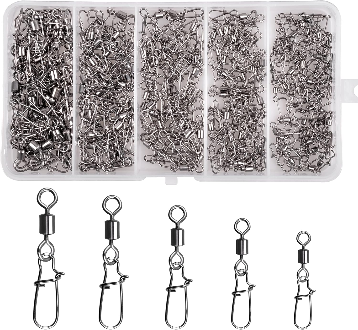 210pcs High Strength Fishing Swivel Kit by Shaddock Fishing