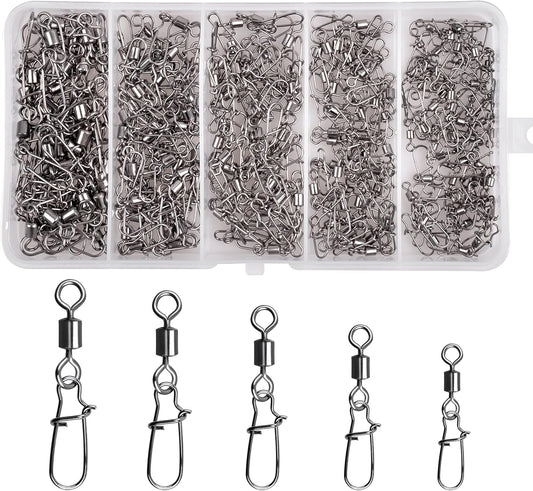 210pcs High Strength Fishing Swivel Kit by Shaddock Fishing