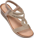 Wedge Sandals for Women Dressy - Comfortable Low Wedge Heels