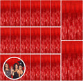 Red Foil Fringe Backdrop 20 Pack Streamers - Party Photo Wall