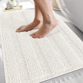 Thick Chenille Bath Rug 30x20 - Extra Soft Absorbent Ivory
