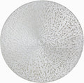 Snowkingdom Round Silver Placemats Set of 18 for Elegant Dining