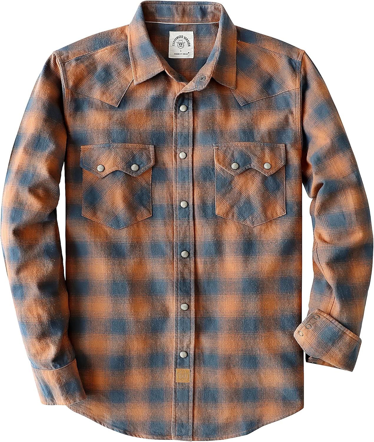 Dubinik Flannel Shirt for Men: Cozy Long Sleeve Plaid Style