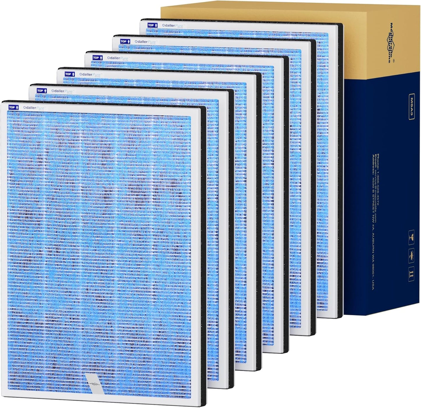 Membrane Solutions MSA3/MSA3S Air Purifier Filter Replacement Pack