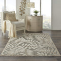 Aloha Indoor/Outdoor Natural 3 ft 6 in x 5 ft 6 in Area Rug - Durable