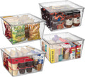 ClearSpace Plastic Storage Bins with Lids XL - Deep Clear Organizers