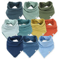 HonestBaby Organic Cotton Bandana Drool Bibs, 10-Pack - Soft Everyday