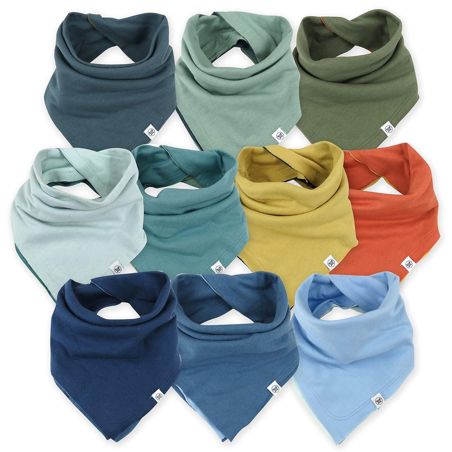 Organic Cotton Bandana Drool Bibs Multipack for Baby Essentials