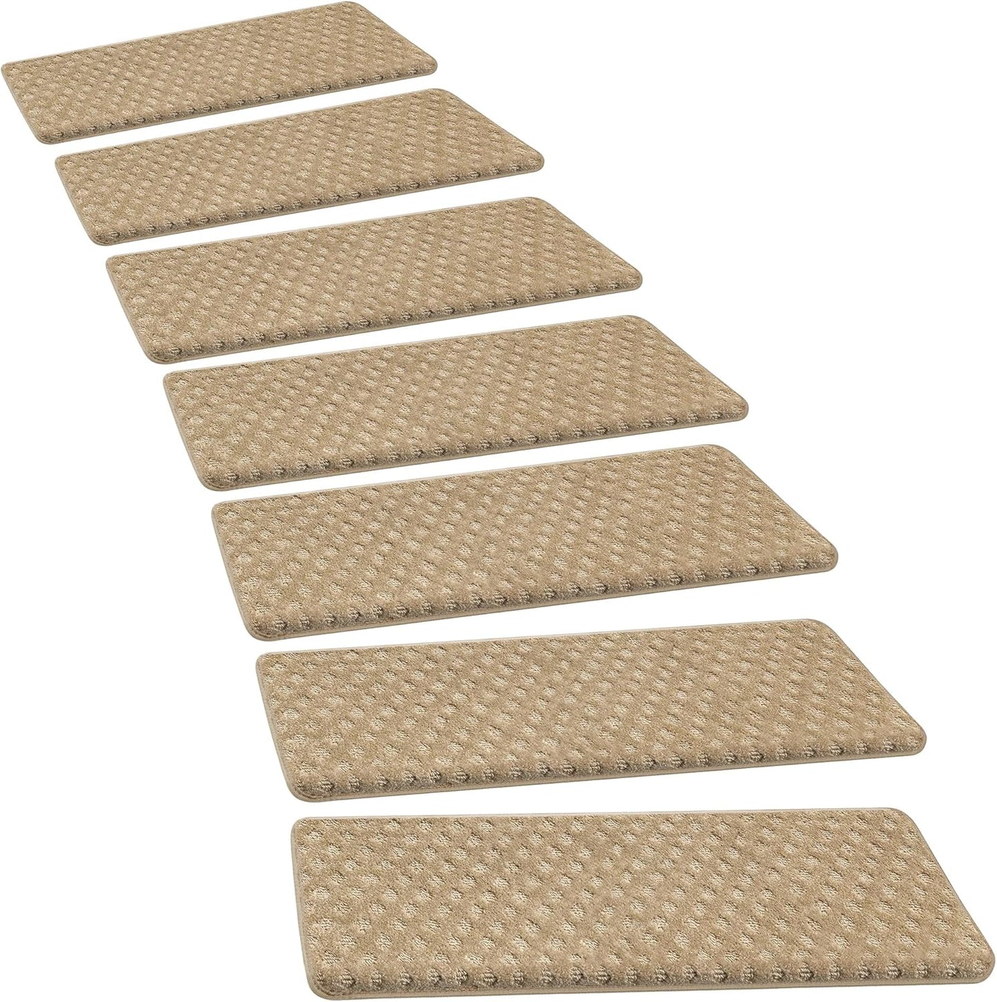 PURE ERA Bullnose Carpet Stair Treads Set for Safe Steps