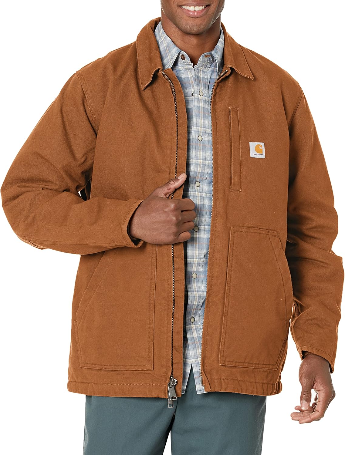 Carhartt Men's Loose Fit Washed Duck Sherpa-Lined Coat Review