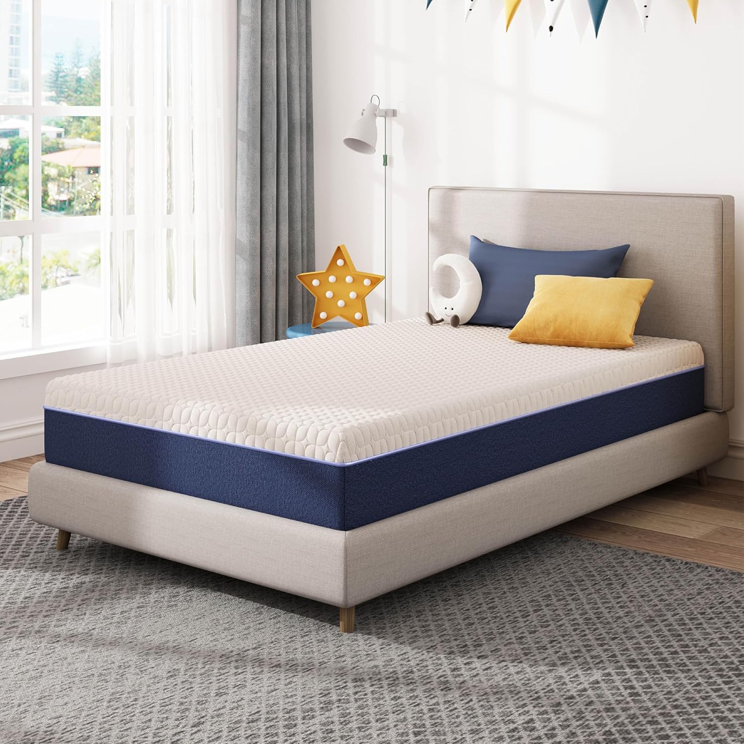 6 Inch Full Size Mattress for Back Pain Relief and Comfort