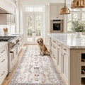Madane Hallway Runner Rug 2.5x10 ft - Non Slip Vintage Kitchen Runner