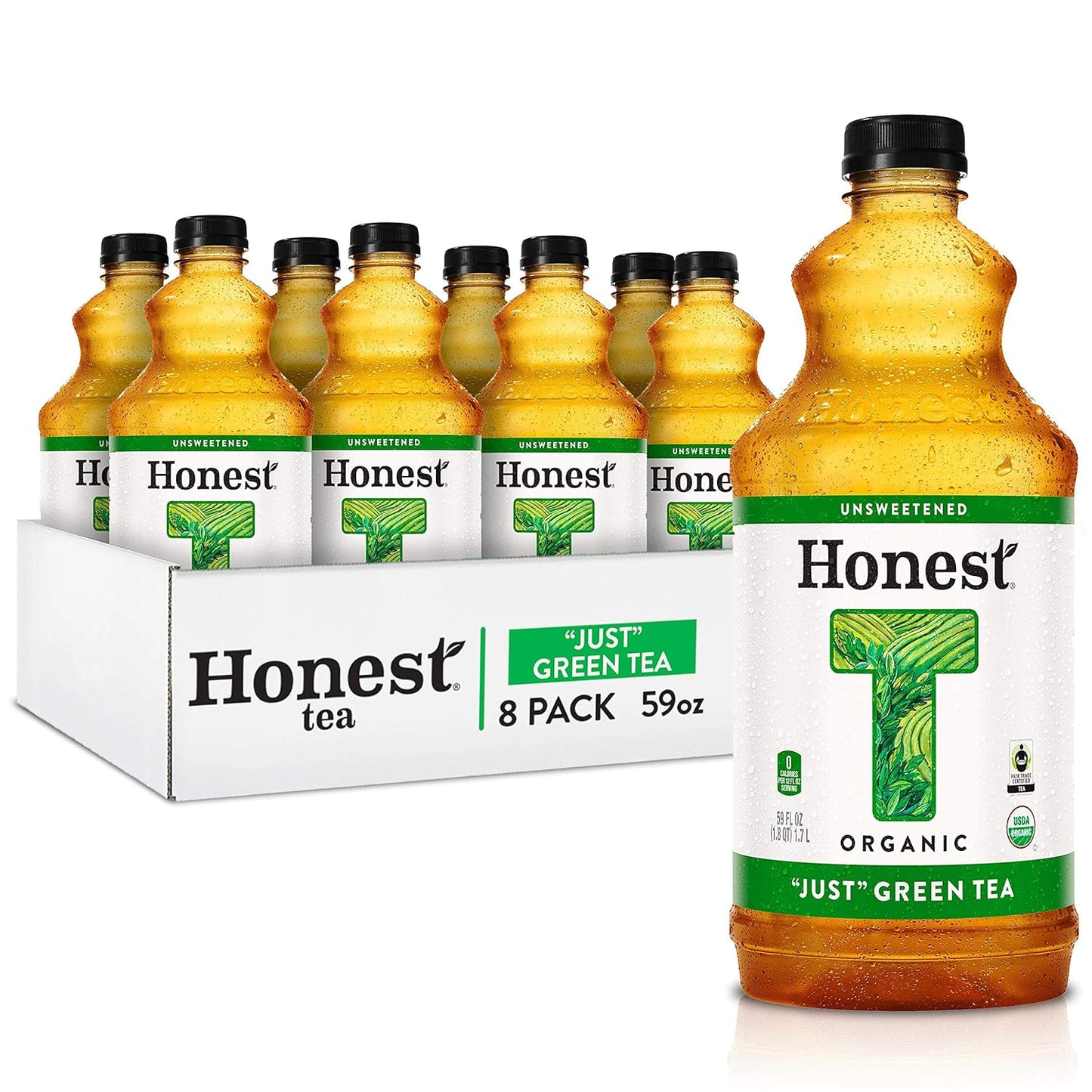 Honest Tea Just Green Tea - Organic Brewed Refreshment Pack