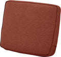 Montlake Patio Lounge Back Cushion 19 x 20 x 4 in Heather Henna Red