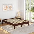 Queen Solid Wood Platform Bed Frame - Quiet, Storage-Friendly Design