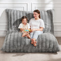 Bean Bag Chair 3-in-1 Ripple Grey - Giant Memory Foam Lounger