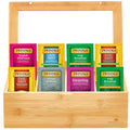 Twinings Tea Bag Sampler Variety with Bamboo Organizer - 40 Flavors