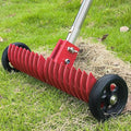 Lawn Thatch Rake 15-in Steel Dethatching Tool - Adjustable for Comfort