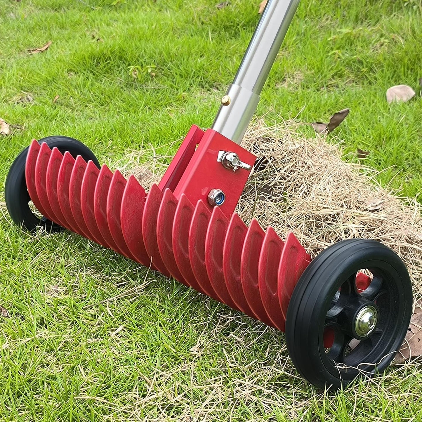 Lawn Thatch Rake for Efficient Dead Grass Removal and Care