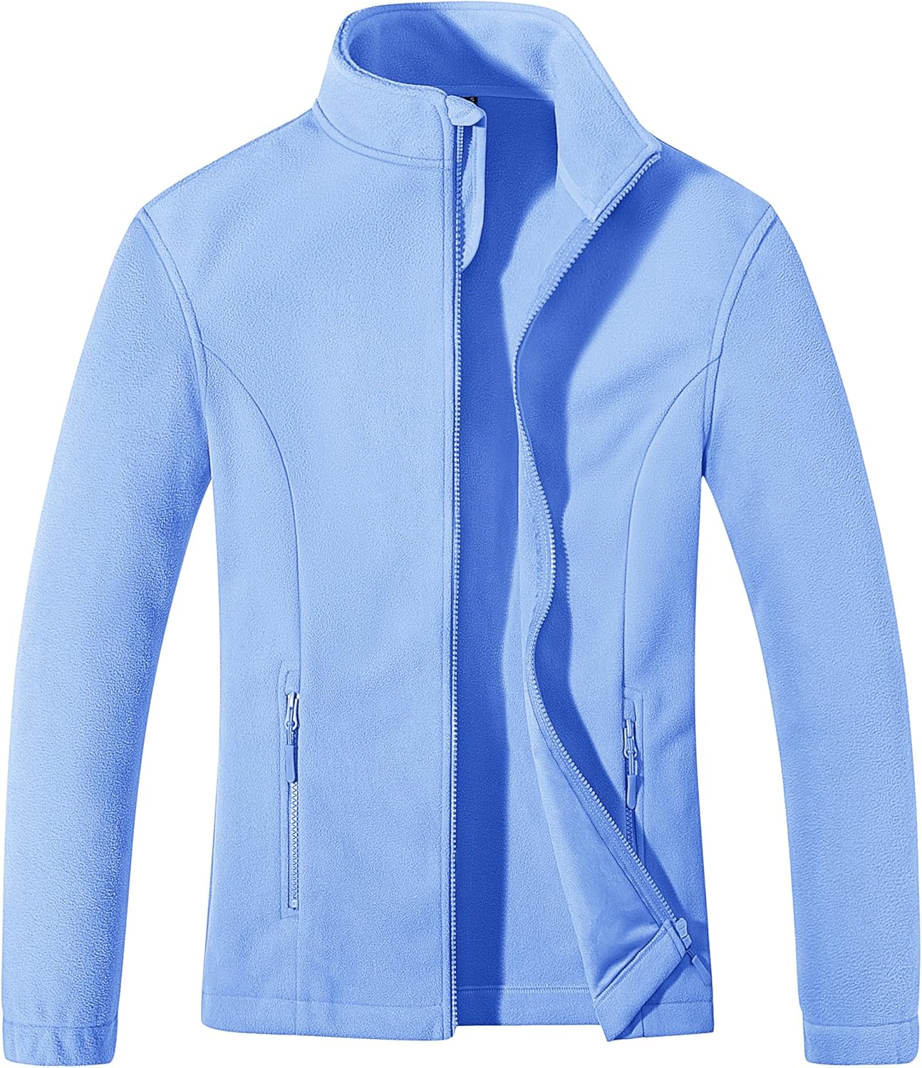MAGCOMSEN Women's Fleece Jacket Zip Up Coat for Winter Wear