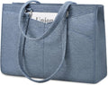 LOVEVOOK Laptop Bag for Women 15.6 in Leather Tote - Durable Work Bag