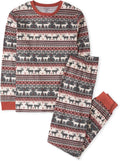 Family Matching Holiday Cotton Pajama Sets - Cozy Waffle Knit