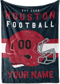 Customizable Fleece Blanket for Football Fans - Perfect Gift Idea