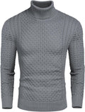 Comfortable Men's Slim Fit Turtleneck Sweater for Casual Wear
