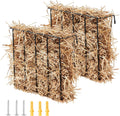 Livestock Feeder 24 Gallon Wall-Mounted Hay Rack - Large Capacity