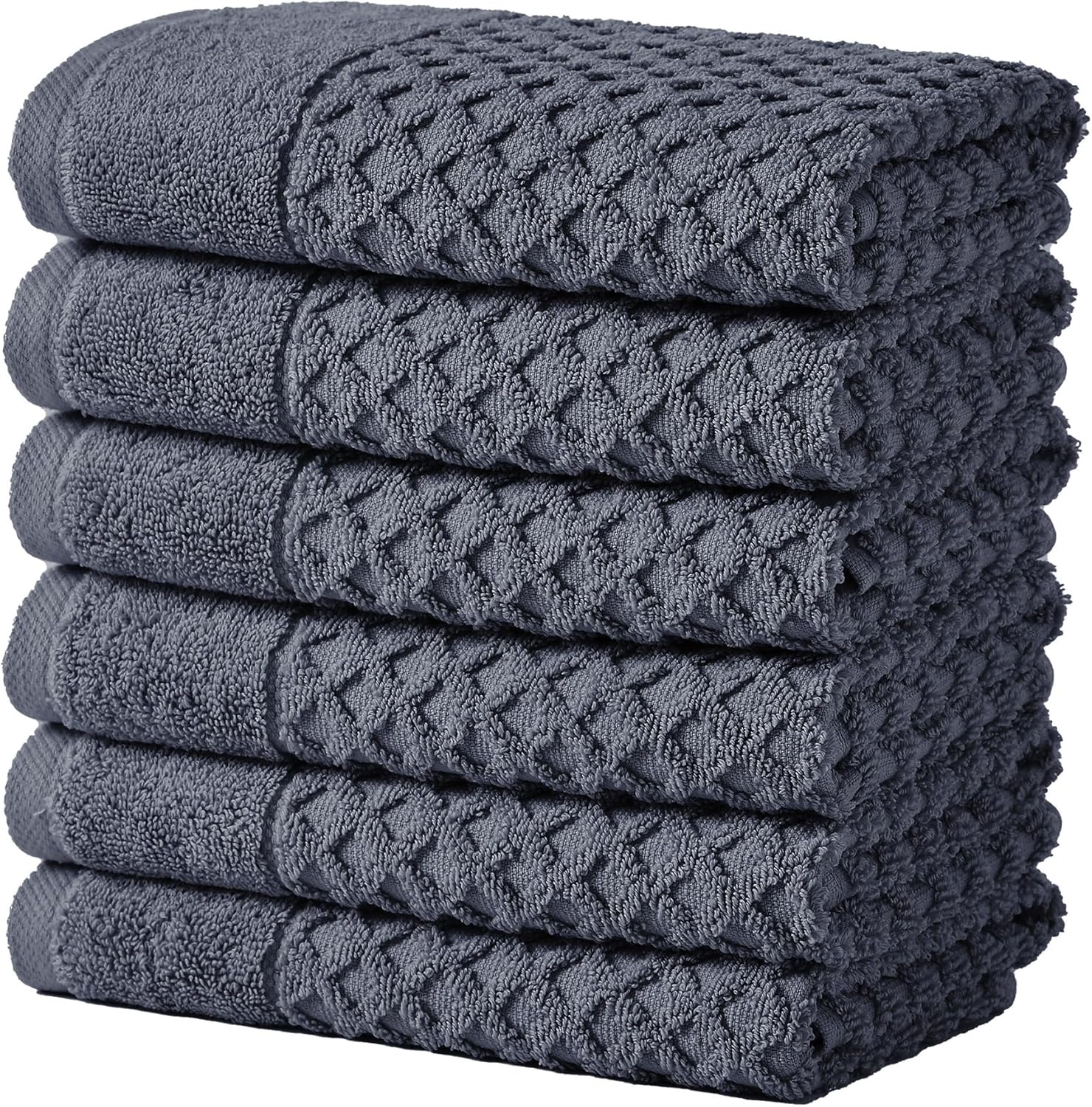Great Bay Home Navy Bath Towels - Soft, Absorbent Hand Towels