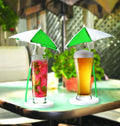 Colorful Cocktail Coaster & Umbrella Set
