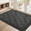 Non-Slip Door Mat 32in x 48in Dark Grey - Low Profile Entry Rug