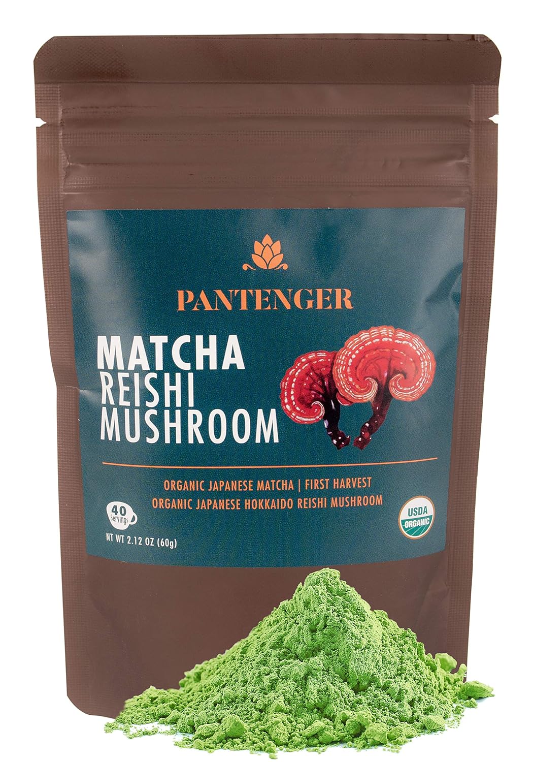 Organic Matcha Reishi Powder 2.12 oz