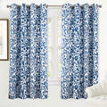 DriftAway Julia Watercolor Blackout Curtains 52in x 72in - Navy