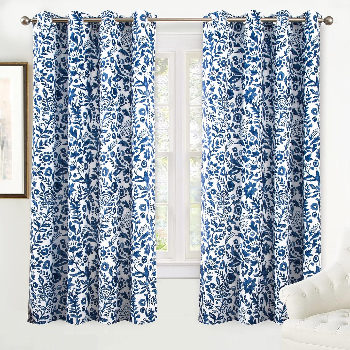 DriftAway Julia Watercolor Blackout Curtains for Stylish Homes