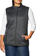 Charles River Pacific Heathered Sweater Fleece Vest - Lightweight