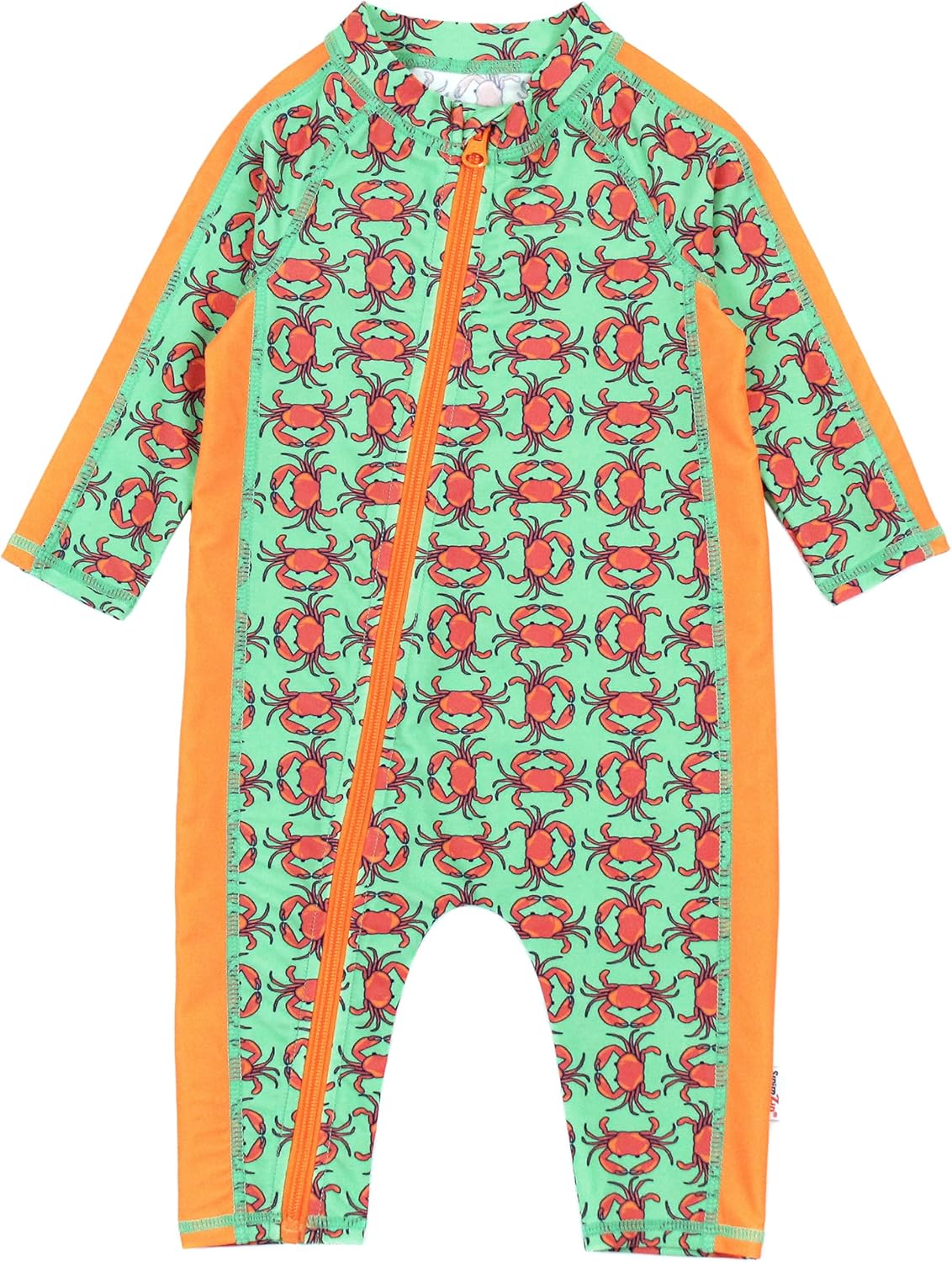 SwimZip Boys' Long-Sleeve UPF 50+ Swimsuit for Sun Safety