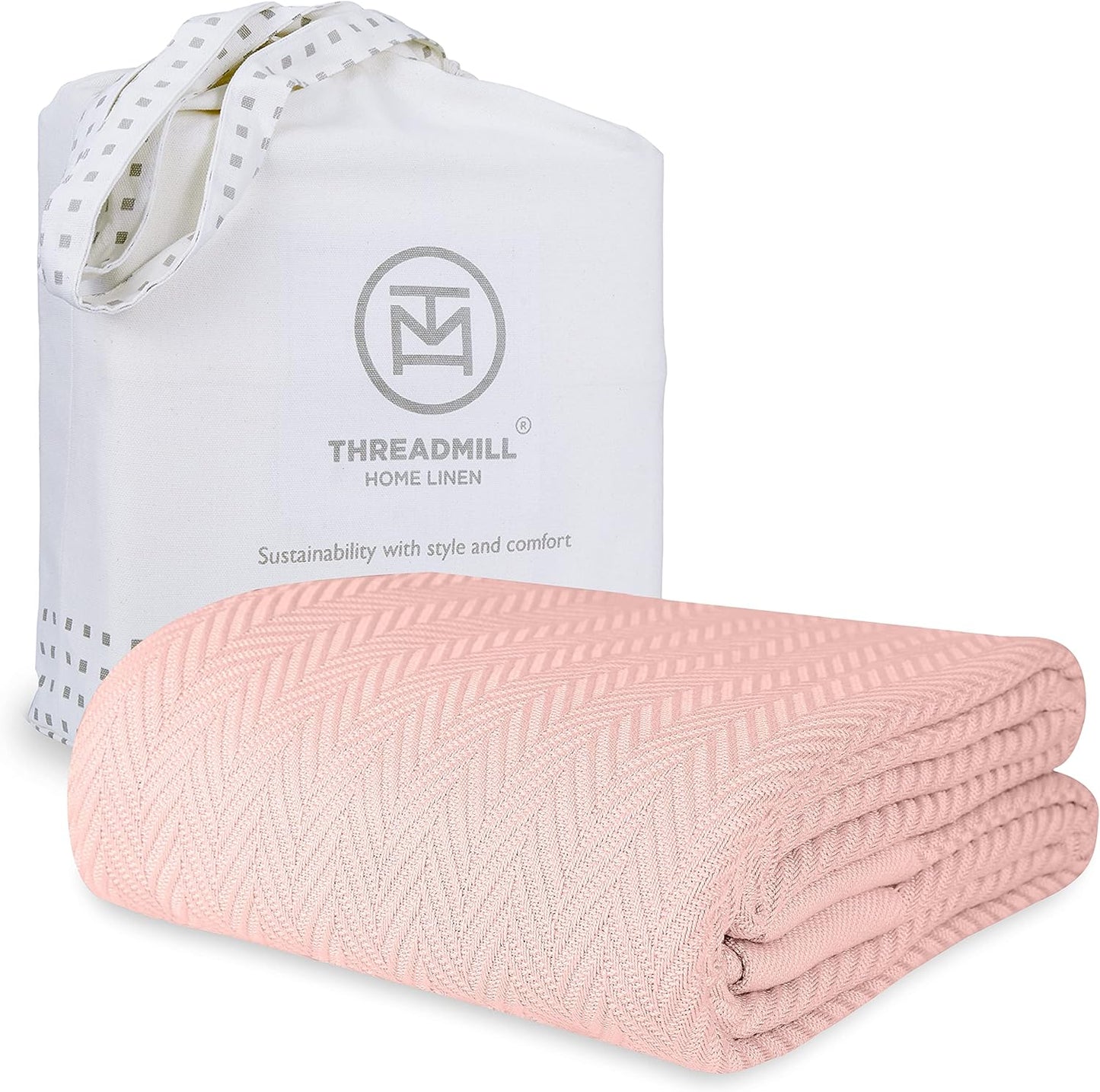 Threadmill Luxury Cotton King Size Blanket for All Seasons