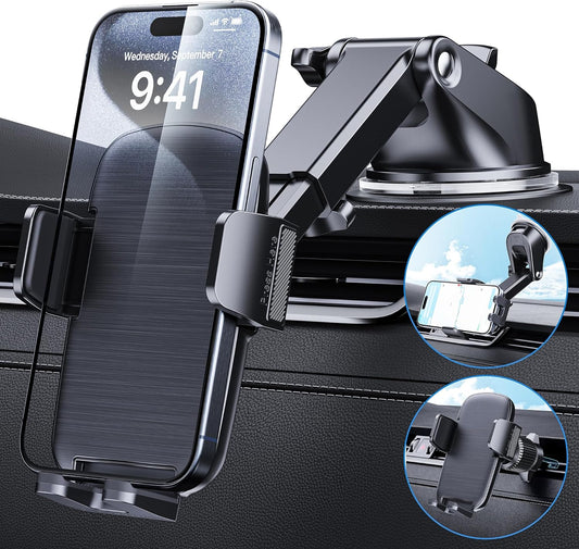 Secure Car Phone Holder KTUQF - Bumpy Roads Friendly!