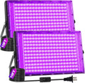 200W Black Light 2 Pack LED Floodlights - Up to 4500 sq ft Coverage