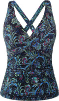 Hilor Women's Underwire Tankini Top Tummy Control (Style GMTR)