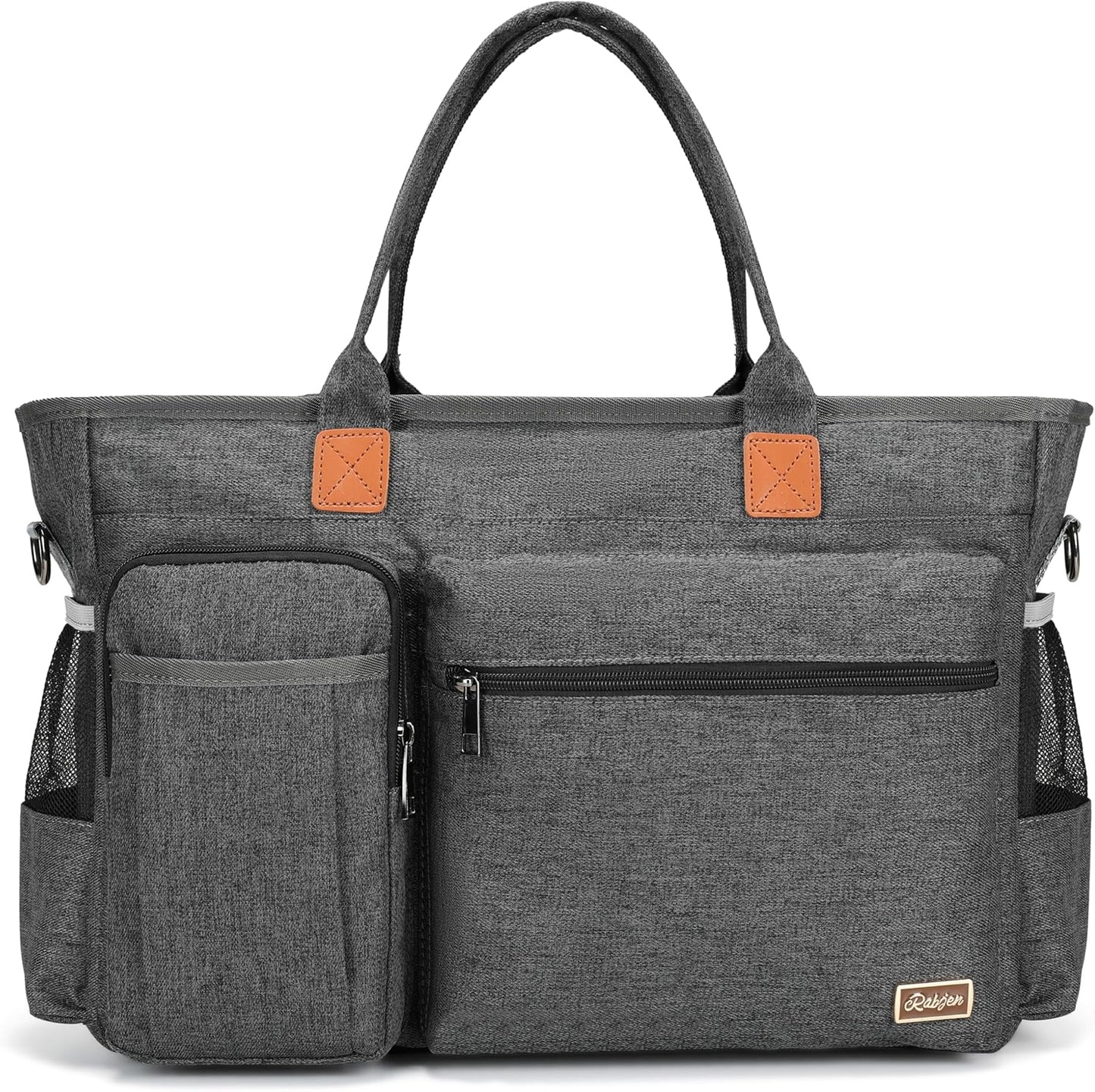 Laptop Tote Bag with Padded Sleeve for 15.6 in Devices