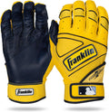 Franklin Sports MLB Powerstrap Batting Gloves - Premium Leather Fit is