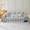 Boho Couch Cover Super Soft Sofa Slipcover for 2 Cushion Sofa - Dark