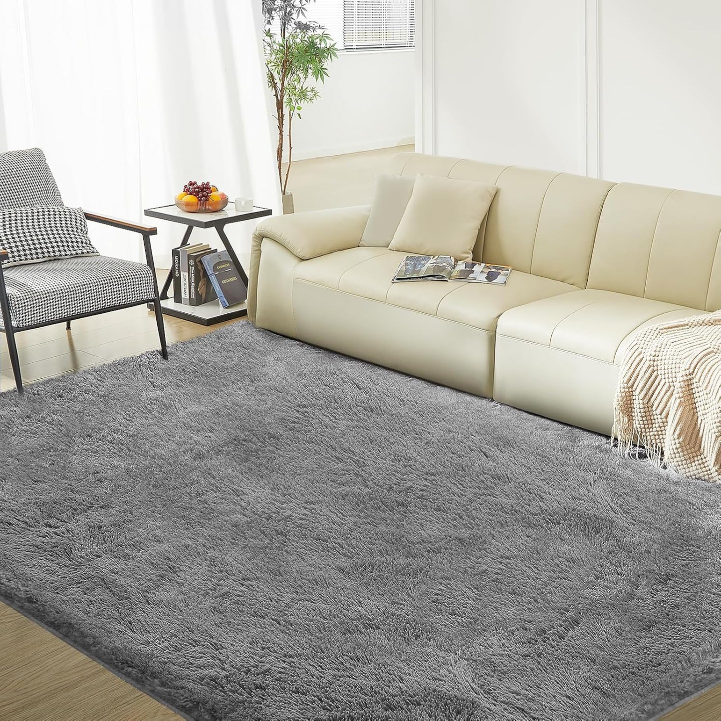 Ultra Soft Rug for Living Room - Fluffy Shag Area Rug 9X12