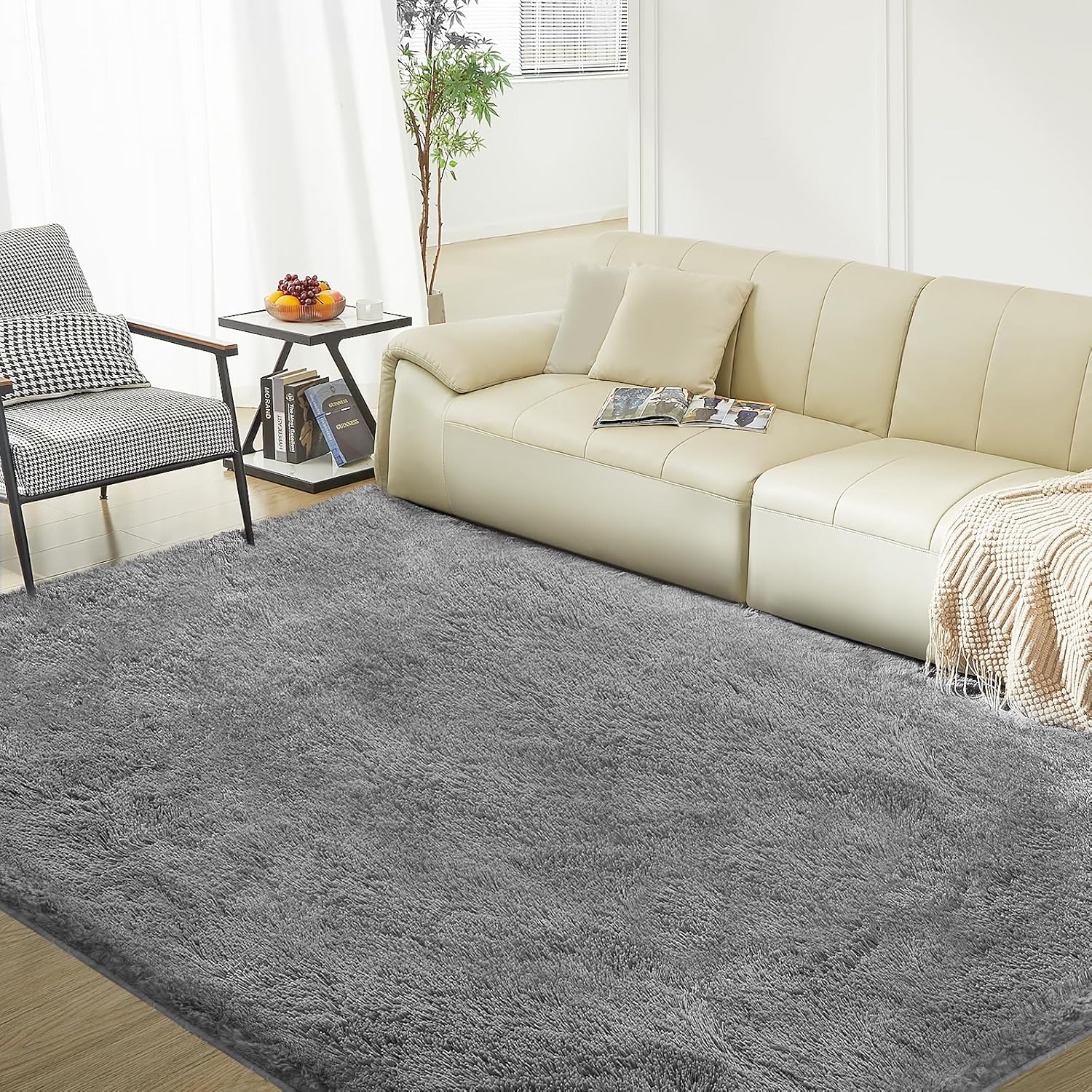 Ultra Soft Rug for Living Room - Fluffy Shag Area Rug 9X12