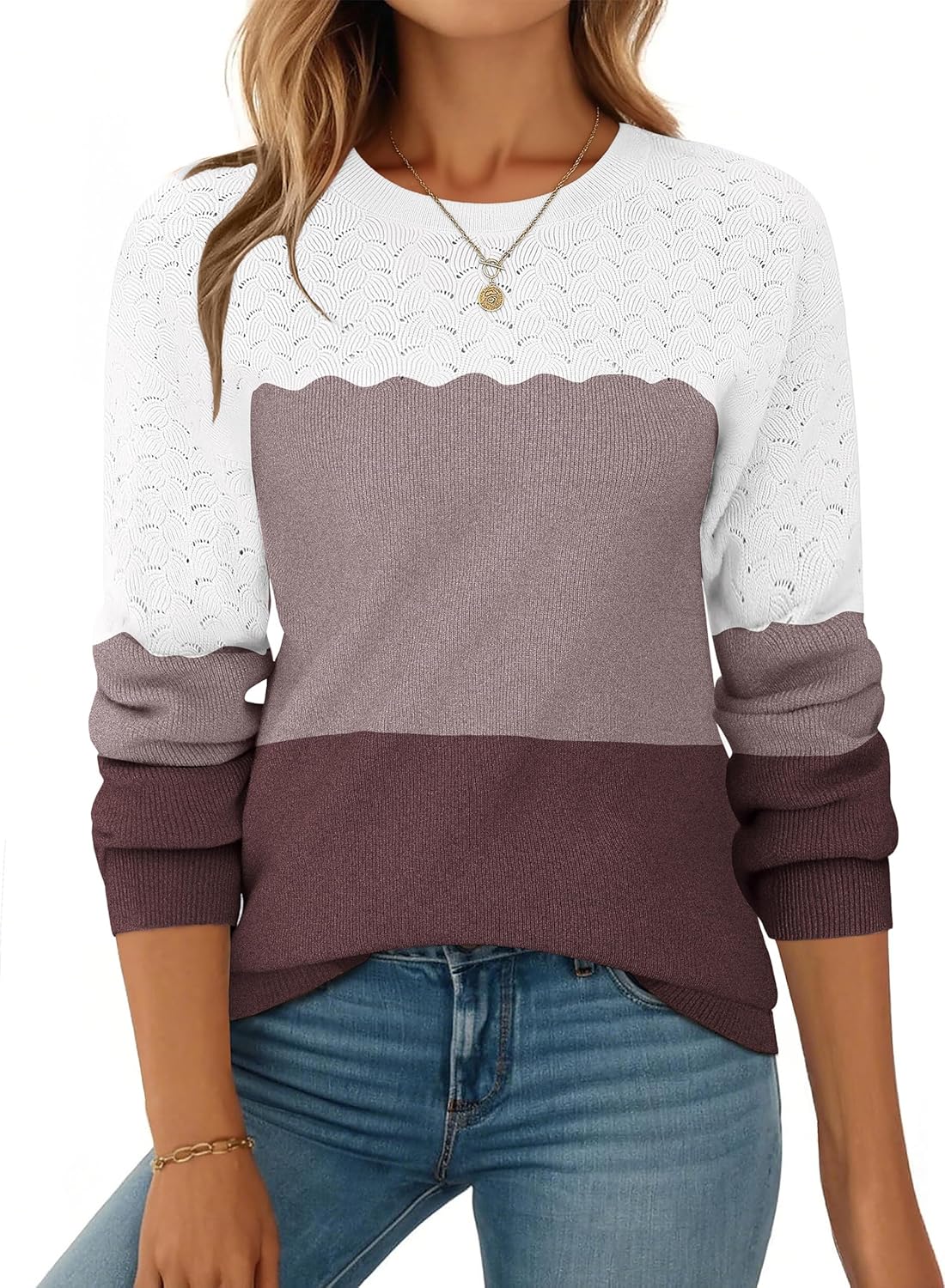 Stylish Fall Sweaters for Women - Casual Knit Pullover Tops