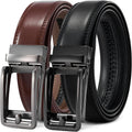 28-68 in Men's Leather Ratchet Dress Belt - Big And Tall Fit