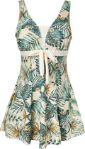 Womens One Piece Swimdress Plus Size - Tummy Control Shaping